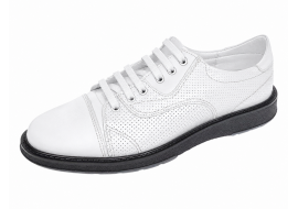 Pantofi barbati casual din piele naturala Alb Matritat GKR231ATR